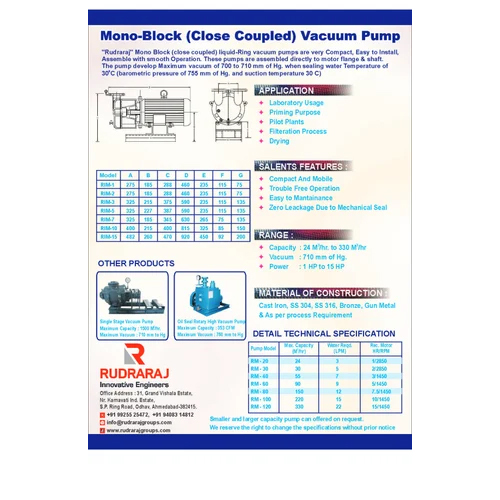 Vacuum Pumps For Textile Industry