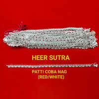 रेड एंड व्हाइट पैटी कोबा नाग एंकलेट