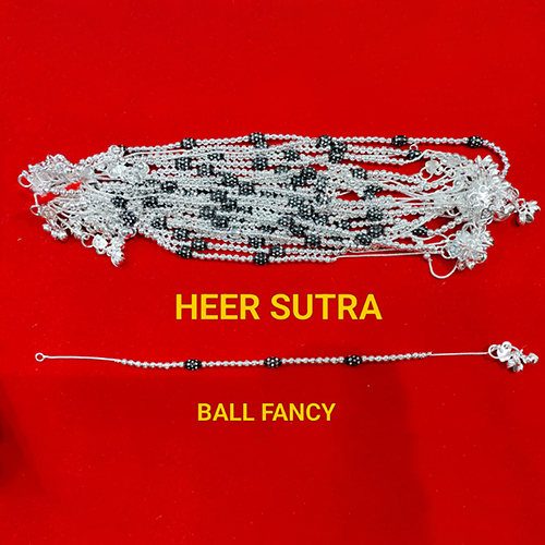 Ball Fancy Silver Plated Anklet