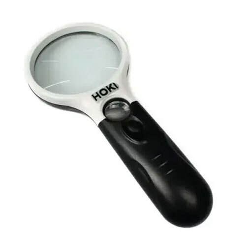 Hoki 3 In 1 Hand Hold Magnifying Glass - Color: Black