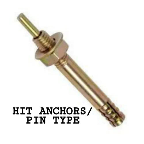 Hit Anchors Pin Type Anchors - Color: Golden
