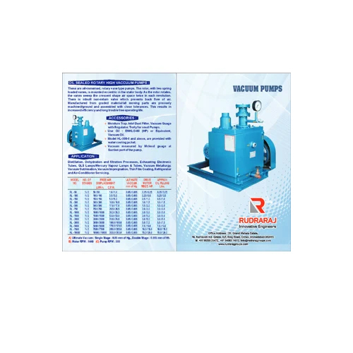Single Stage Water Ring Vacuum Pumps