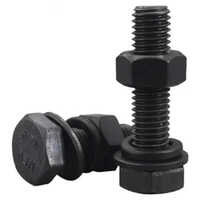 Uxcell Nylon Screw Nut Wesher - Color: Black