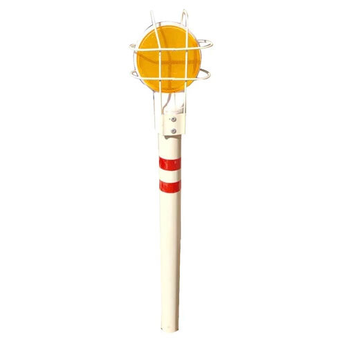 Reflector Delineator Post - Color: White And Orange