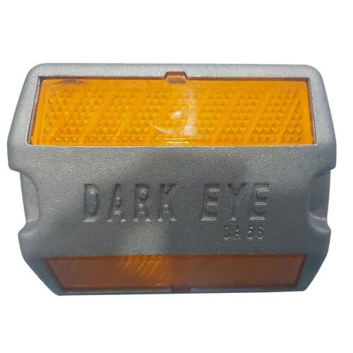 Dark Eye Aluminium Road Stud - Color: Silver And Orange