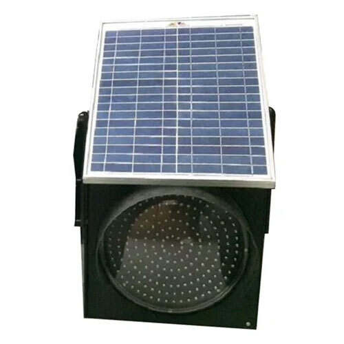 Solar Traffic Light - Color: Black
