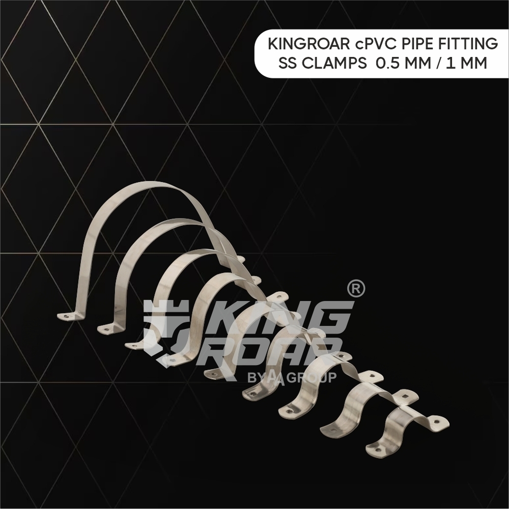 3-4 Inch Cpvc Metal Clamp 1mm And 1.5mm Thickness