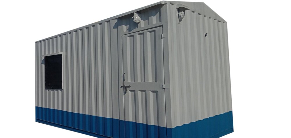 Portable Office Container - Mild Steel Structure, Pvc Doors & Sliding Windows | Customizable Color, Ideal For Temporary Accommodation & Industrial Use