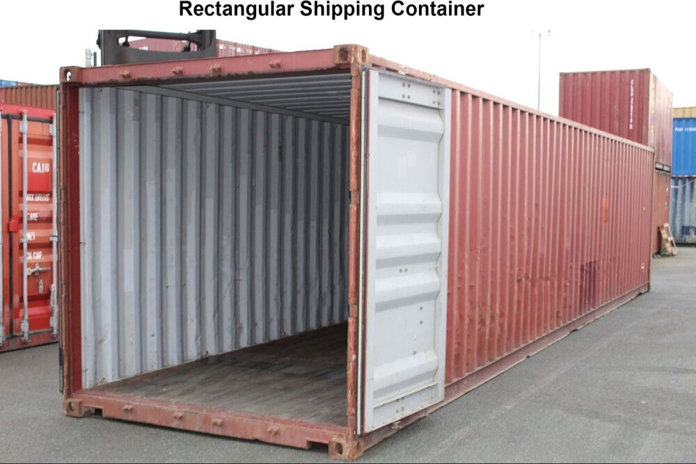 Mild Steel Shipping Container - Stainless Steel / Mild Steel, Customized External Dimensions, Polished Coating, Isolated For Shipping