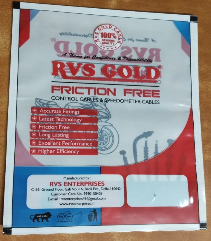 RVS GOLD Friction Free Control Cables,Splendor,Passion