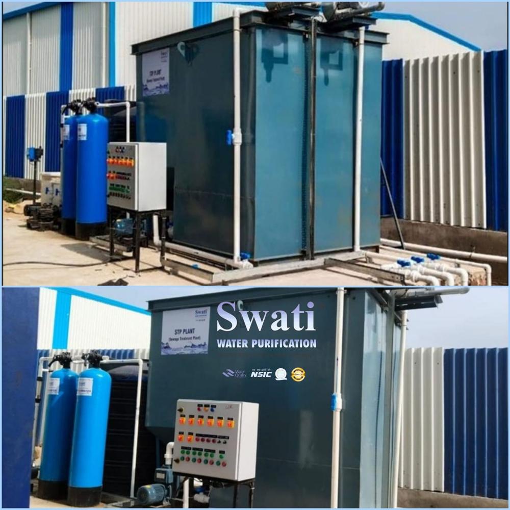 Stp Plant - 50 Kiloliter/day Capacity | Full Automatic, Mbbr/mbr/sbr Technology, Electric Drive, Prefabricated Design, Ms Material, 50 M3/day Flow Rate, 340 Volt, 1-year Warranty