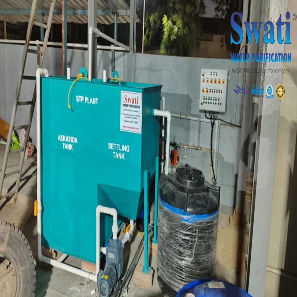 Stp Plant - 50 Kiloliter/day Capacity | Full Automatic, Mbbr/mbr/sbr Technology, Electric Drive, Prefabricated Design, Ms Material, 50 M3/day Flow Rate, 340 Volt, 1-year Warranty