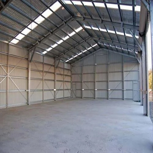 Prefabricated Industrial Shed - Steel Roof, Concrete Floor, Aluminum Windows, Customizable Color | Durable Solution for Warehouses and Workshops
