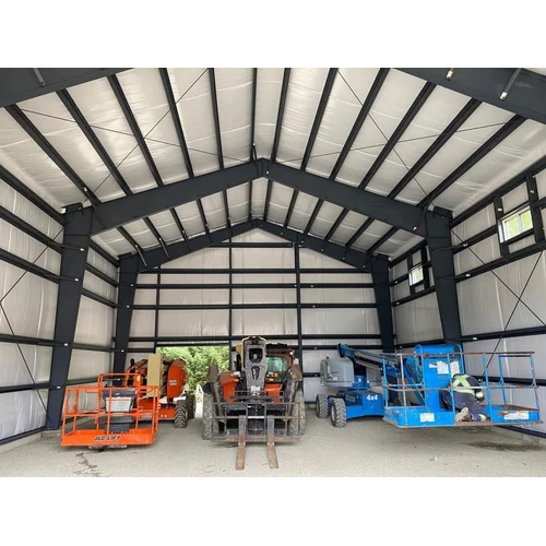 Steel Prefab Industrial Sheds - Color: As Per Requirement