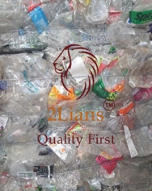 PET  bottle on bales contain35-40%trays scrap