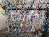 PET  bottle on bales contain35-40%trays scrap