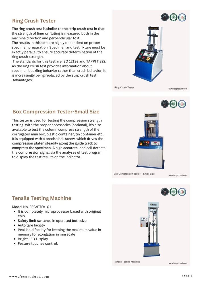 Bursting Strength Tester