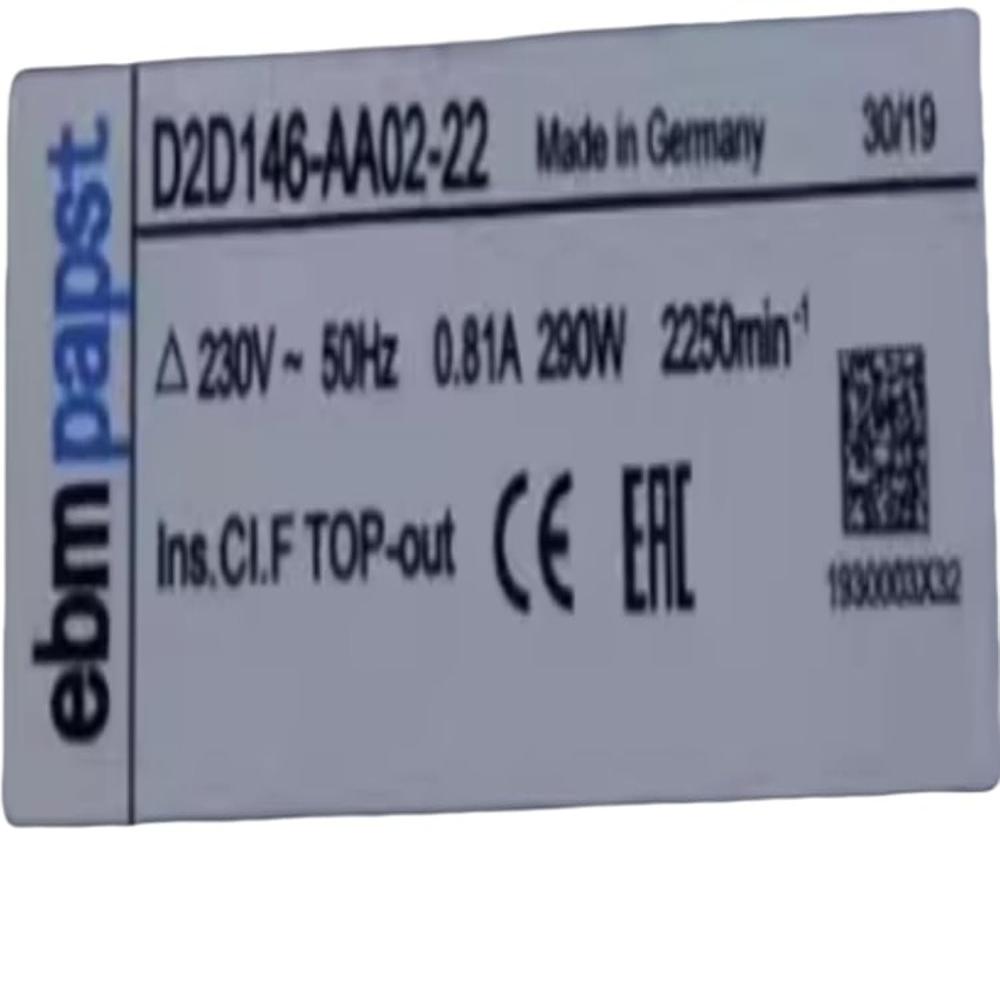 D2D146-AA02-22 230V 0.81A 290W 2250RPM coolig Fan