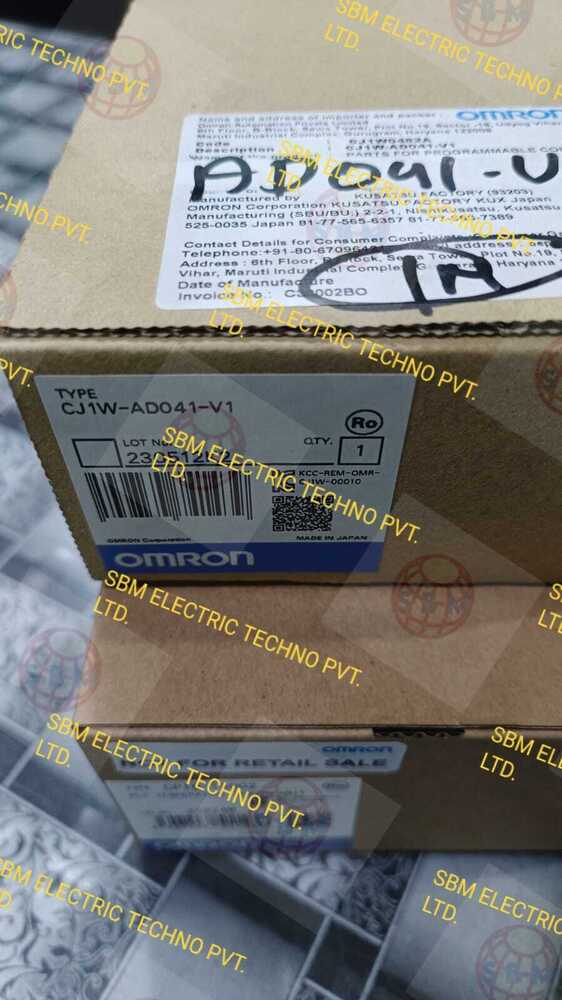 OMRON PLC, CJ1W-AD041-V1,CJ1W-DA08V
