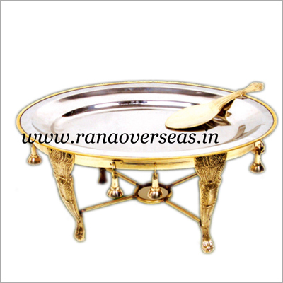 Brass Rice Warmer - Polished Brass, Golden Color | Eye-catching Design, Perfect Finish, Glossy Look