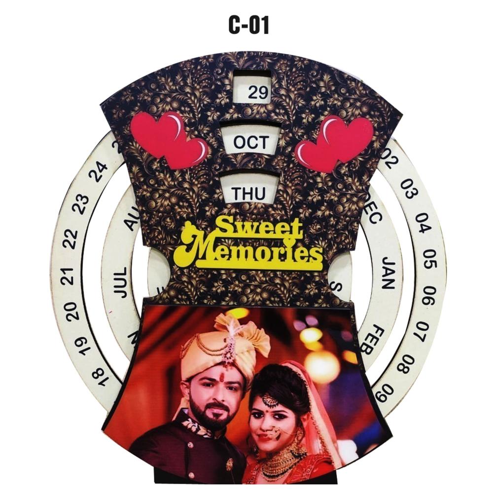 Sublimation Wooden Blank Table Clock