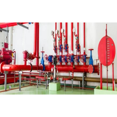 Industrial Fire Fighting Pipe - Color: Red