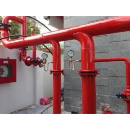 Industrial Fire Fighting Pipe - Color: Red