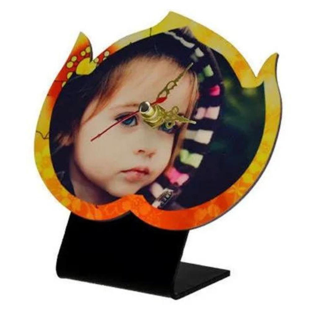 Sublimation Wooden Blank Table Clock - Color: Multicolor