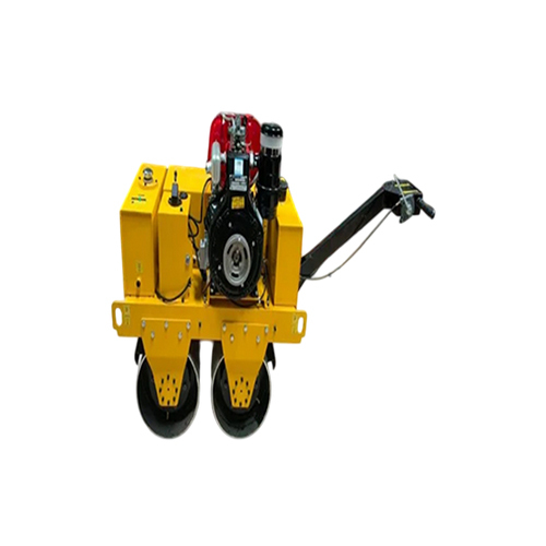 Yh600 Double Drum Walk Behind Vibratory Roller - Color: Yellow