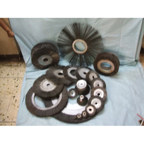 White Abrasive Nylon Disc Brushes For Finishing
