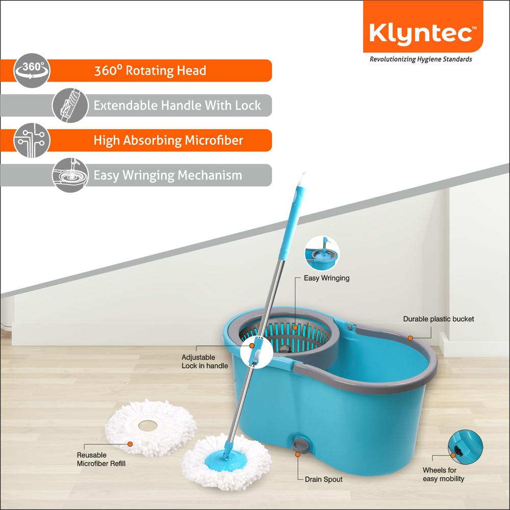 10 Ltr  Blue Ultra Clean Spin Magic Mop (Plastic Wringer)