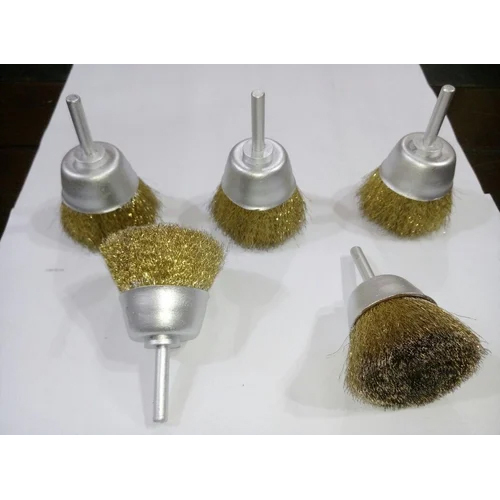 Hard Mandrel Mounted Wheel Brushes , For Industrial
