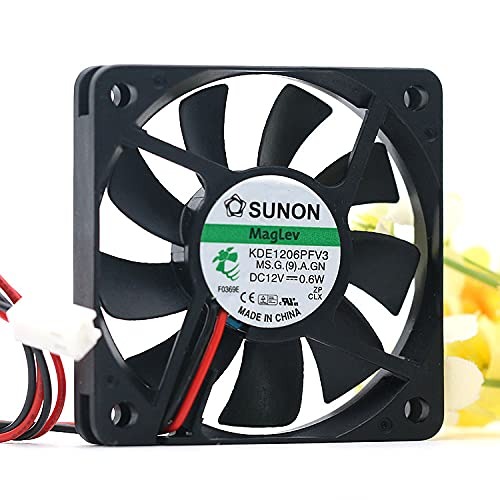 KDE1206PFV3 12V 6010 SUNON Fan 12V 0.6W 6CM 60MM Magnetic Suspension Ultra-Thin Silent Cooling Fan