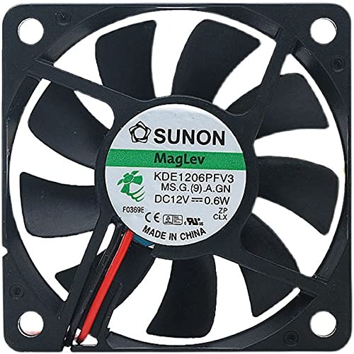 KDE1206PFV3 12V 6010 SUNON Fan 12V 0.6W 6CM 60MM Magnetic Suspension Ultra-Thin Silent Cooling Fan