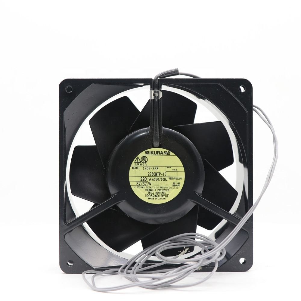 IKURA 2750MTP-15 14050 140x140x50mm 220V AC 37W 0.15A 0.13A 254CFM 2800RPM 3200RPM Fuji Inverter Axial Cooling Fan