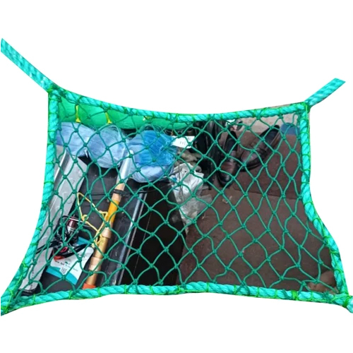 Braded Green Safety Net - Hole Shape: Square