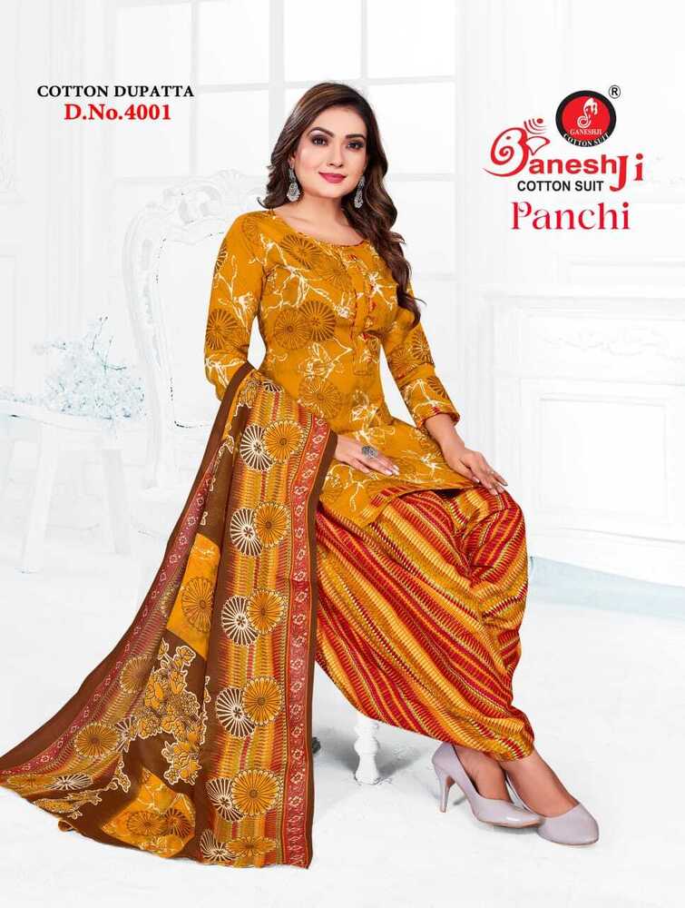 Ganeshji Panchi Vol-4  Dress Material