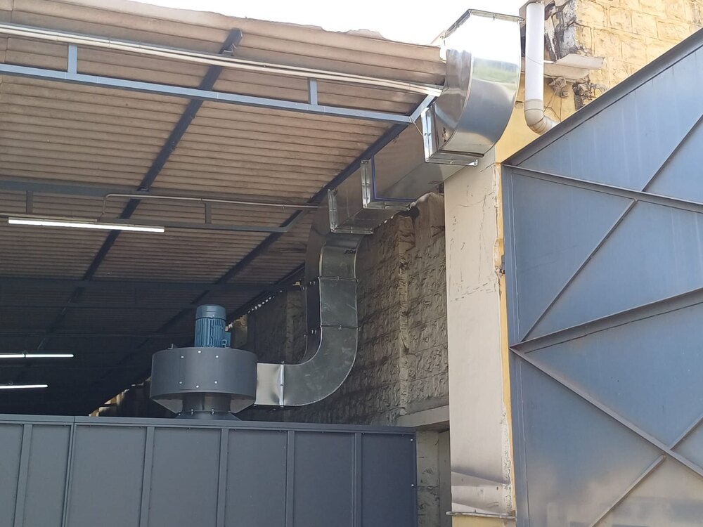 Paint Booth Exhaust Duct System