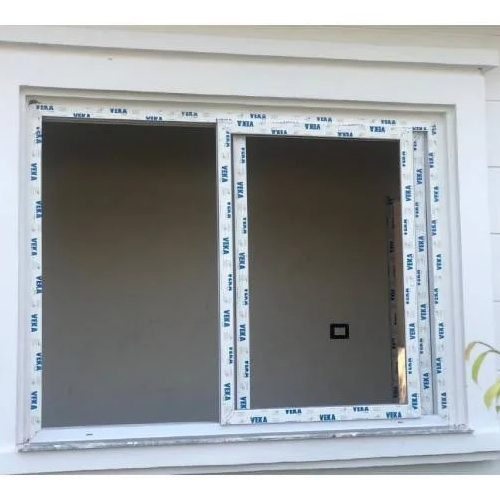 White UPVC Sliding Window - 11mm Thick Glass | Anti-Corrosion, Weather Resistant, Smooth Polished Finish, Screw-In Installation, Various Sizes