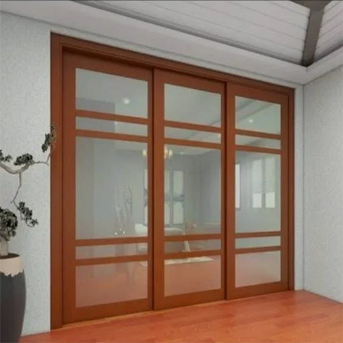 Brown UPVC Sliding Door