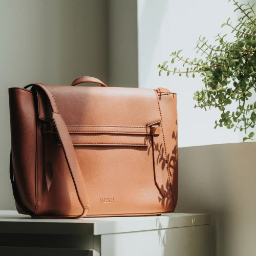 Nesh All In One Riona Ladies Hand Bag - Color: Brown