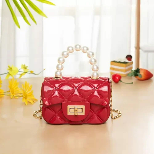 Silicon Mini Sling Bag - Color: Maroon