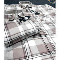 Mens Fancy Check Shirt - Color: Red And White