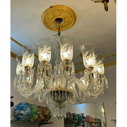 12 Lights Brass Chandelier