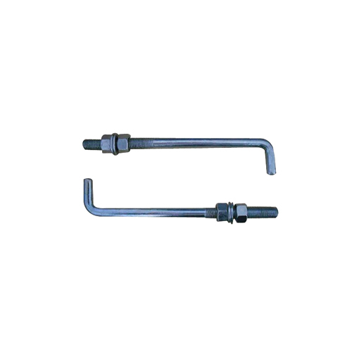 M24 Steel Foundation Bolts L Shape - Color: Grey
