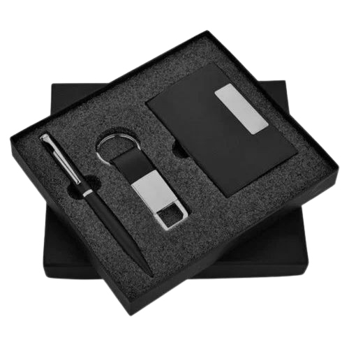 6 In 1 Combo Gift Set With Pen - Color: Black