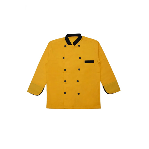 Yellow Color Hotel Chef Coat - Feature: Shrink Resistance