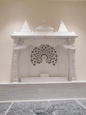 Pure White Marble Temple
