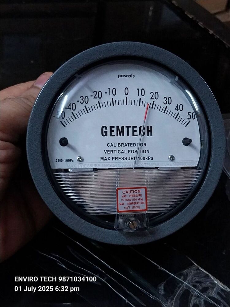GEMTECH Differential Pressure Gauge Distributor From Bahadurgarh Haryana