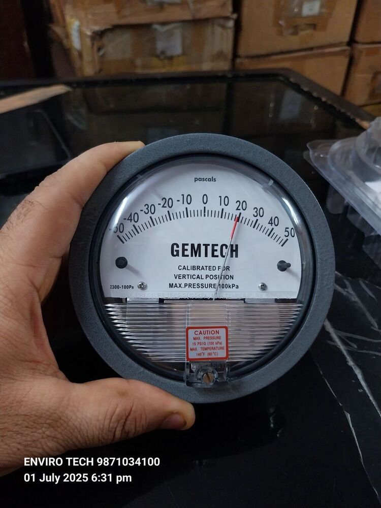 GEMTECH Differential Pressure Gauge Distributor From Bahadurgarh Haryana